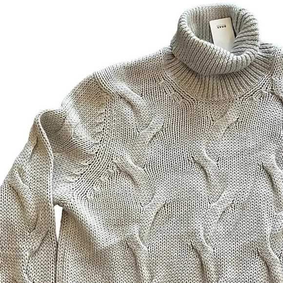 BRAX FEEL GOOD BRIAN PULLOVER WOOL TURTLENECK IN CREAM NWT MEN'S SIZE MEDIUM - Picture 4 of 16